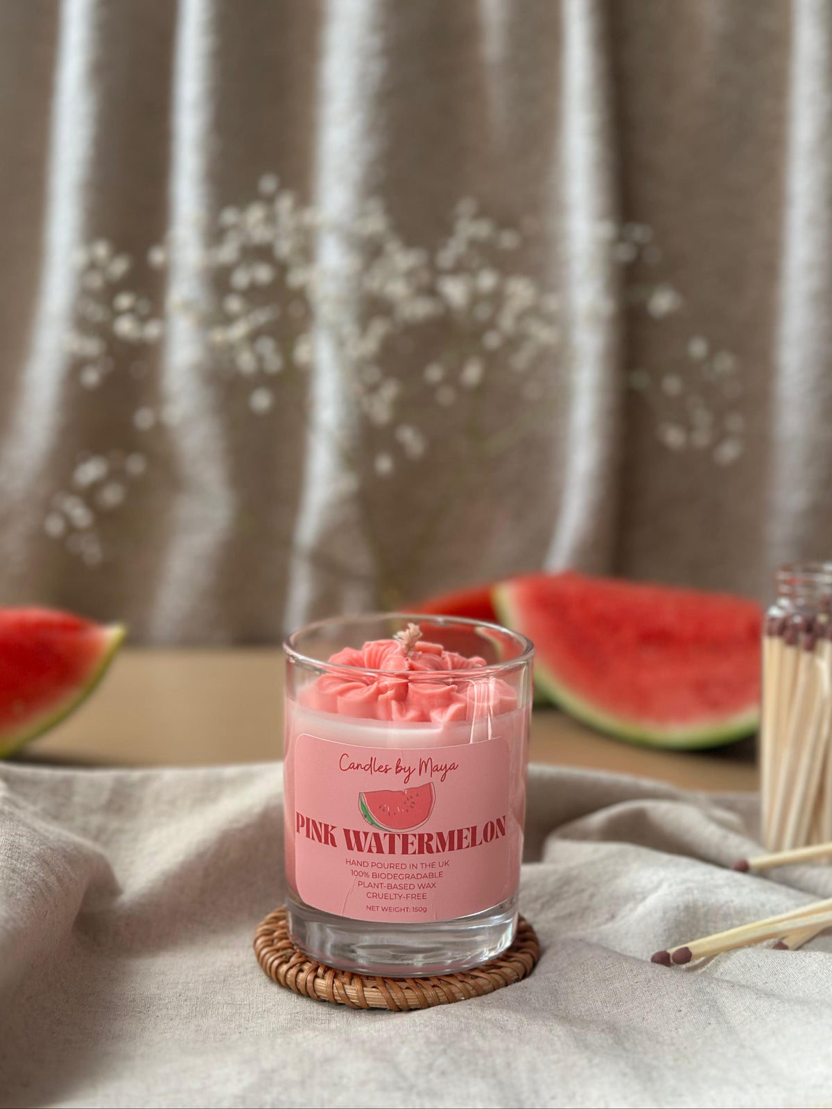 Pink Watermelon – Floral Topped