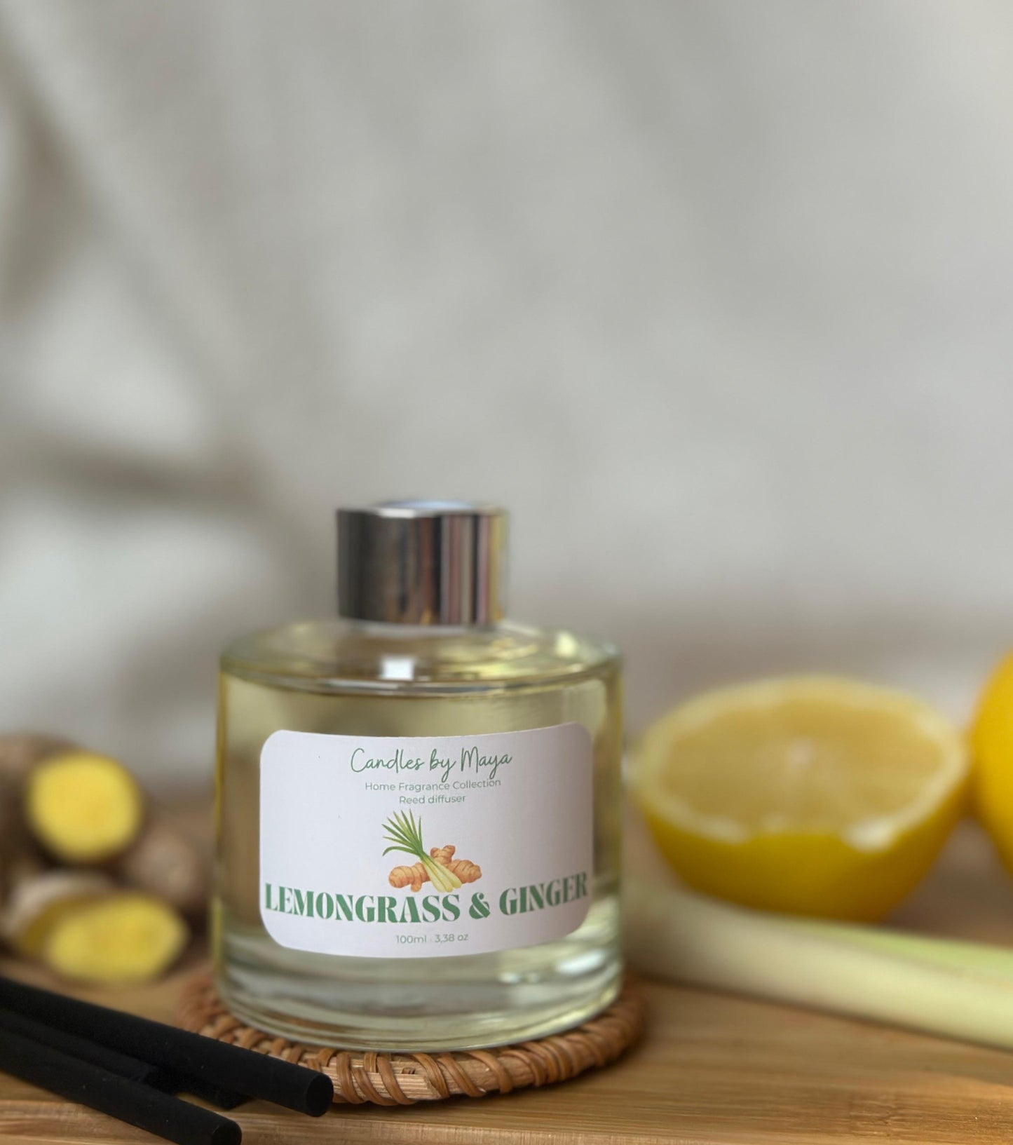 Lemongrass & Ginger – Reed Diffuser (100ml)
