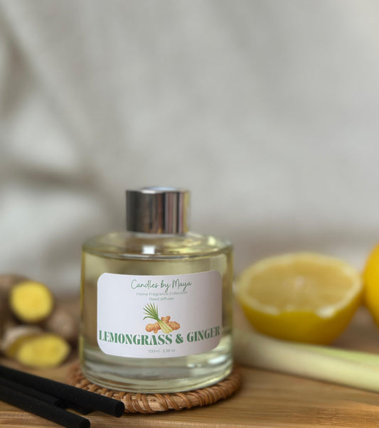 Lemongrass & Ginger – Reed Diffuser (100ml)
